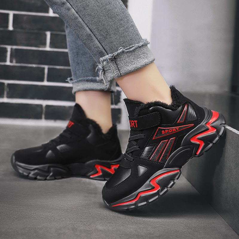 Casual Sneakers For Romerske Drenge - Blå Pels