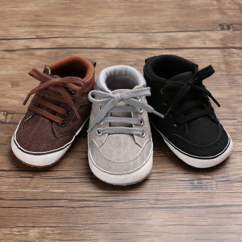 Casual Sneakers Fra Daimer Til Drenge - Brun