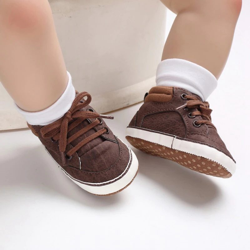 Casual Sneakers Fra Daimer Til Drenge - Brun