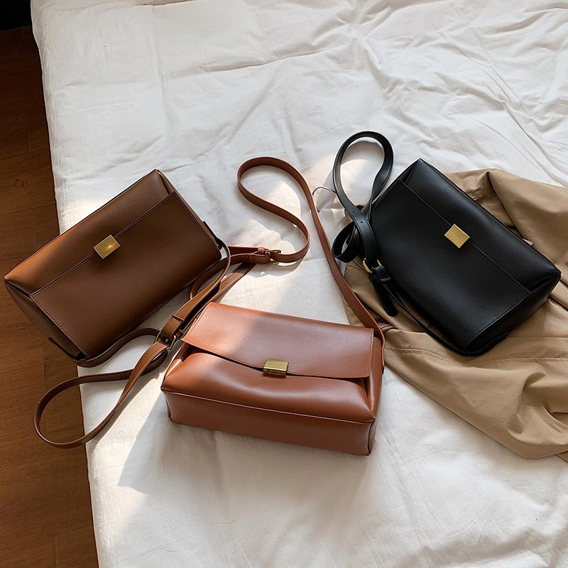 Ceci Ensfarvet Crossbody-håndtaske Til Kvinder - Sort