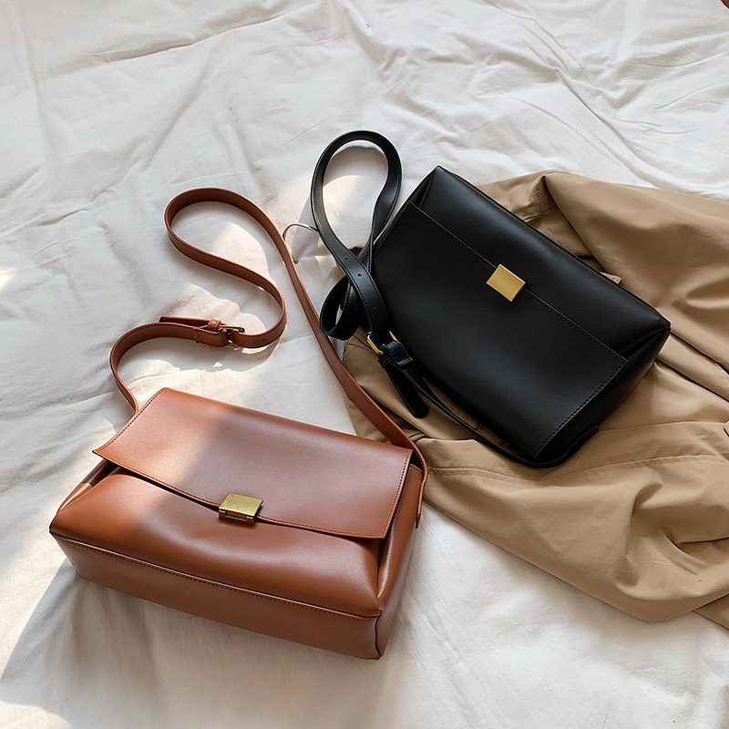 Ceci Ensfarvet Crossbody-håndtaske Til Kvinder - Sort
