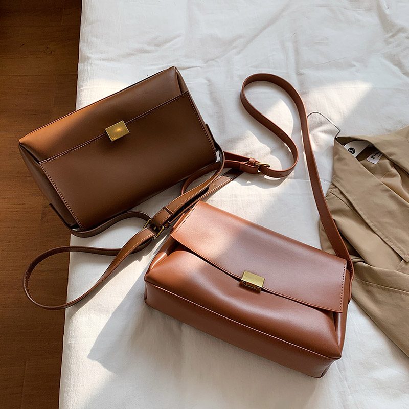 Ceci Ensfarvet Crossbody-håndtaske Til Kvinder - Sort