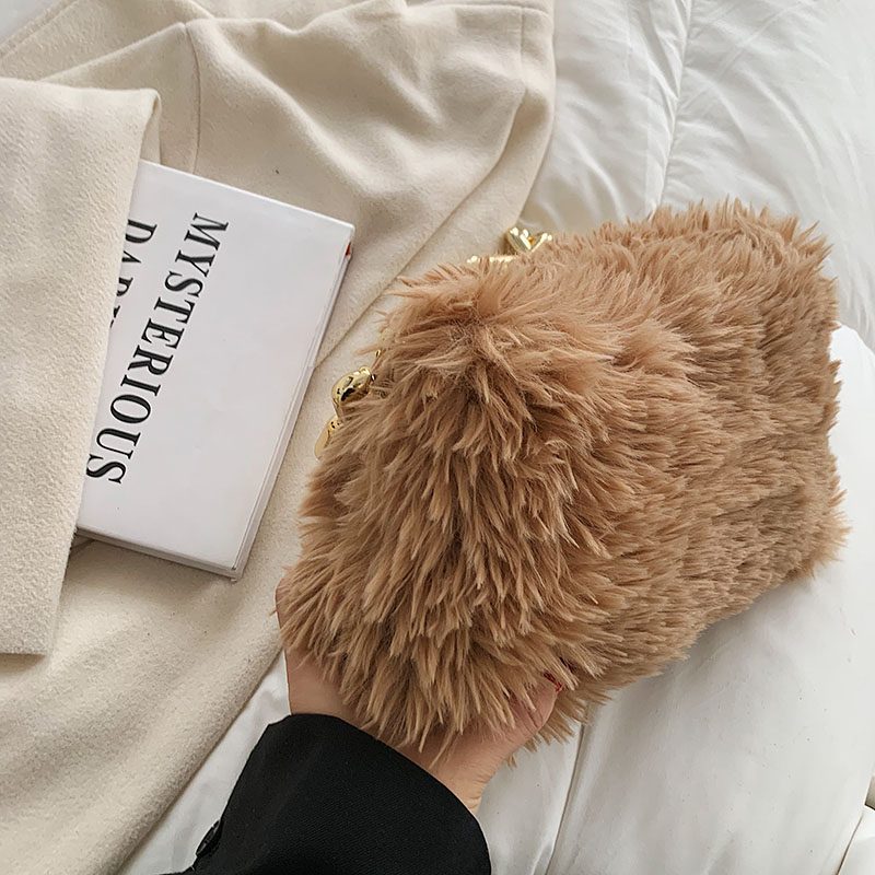 Celeste Chunky Kæde Skulder Håndtaske Til Kvinder - Khaki