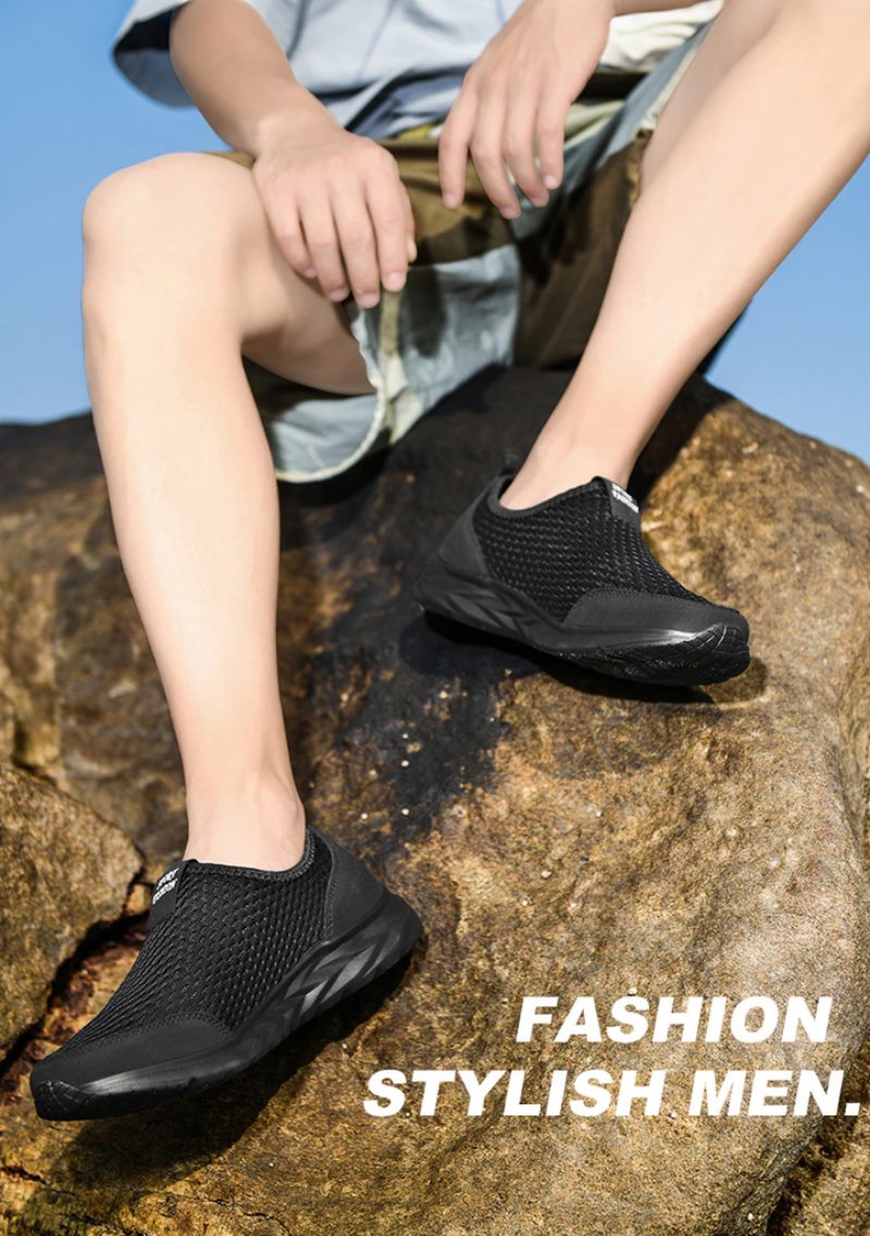 Celik Slip-on Sneaker Til Mænd - Sort