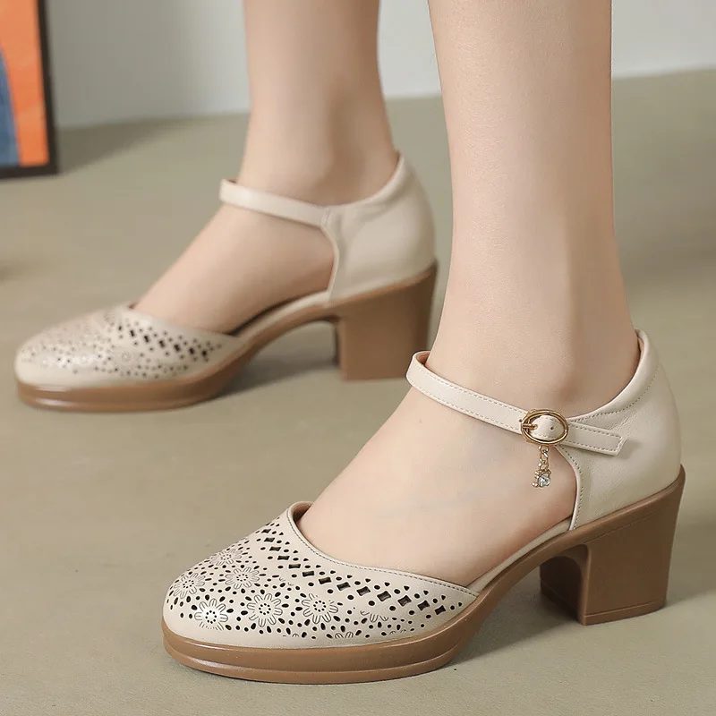 Celina Hule Sommersandaler Til Kvinder - Beige