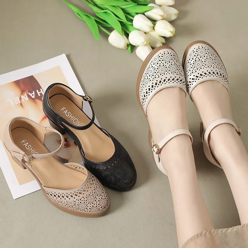 Celina Hule Sommersandaler Til Kvinder - Beige