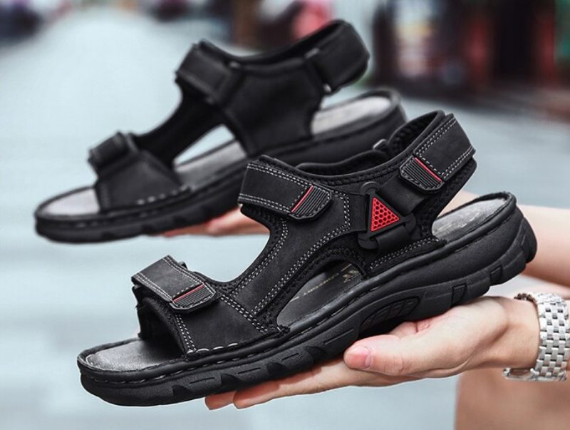 Century Mænds Afslappede Sandaler - Sort