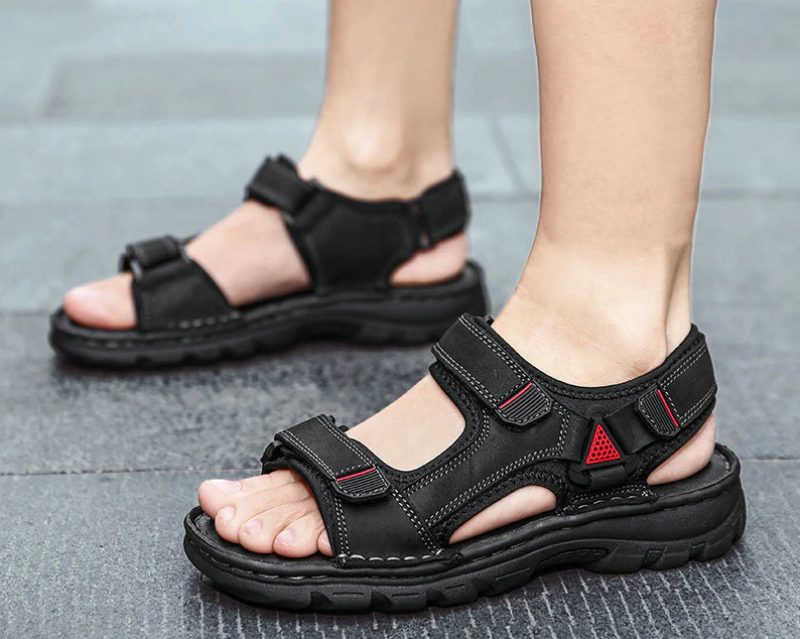 Century Mænds Afslappede Sandaler - Sort
