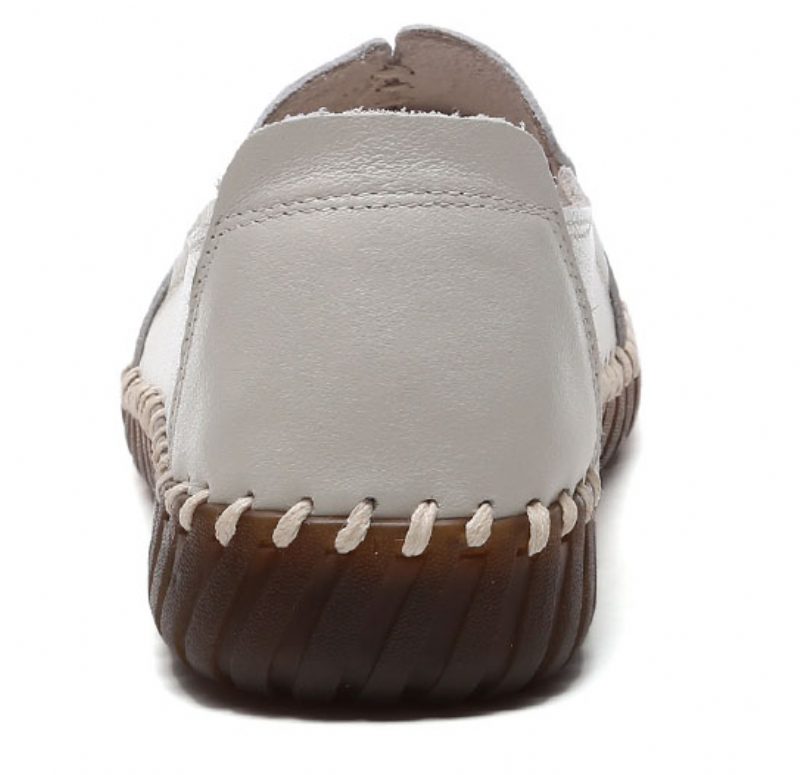 Charis Damesko I Flade Læder - Beige