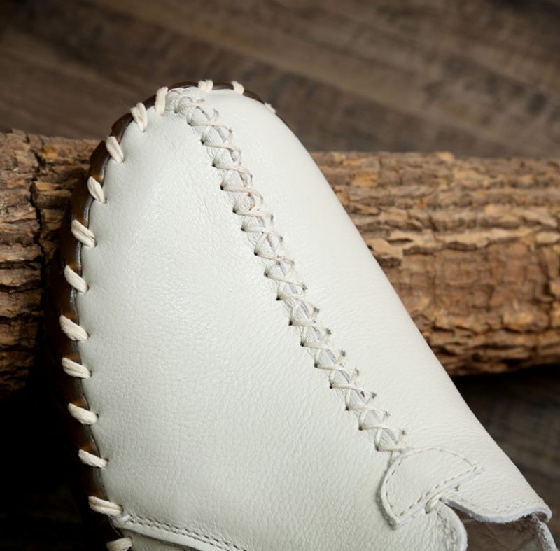 Charis Damesko I Flade Læder - Beige