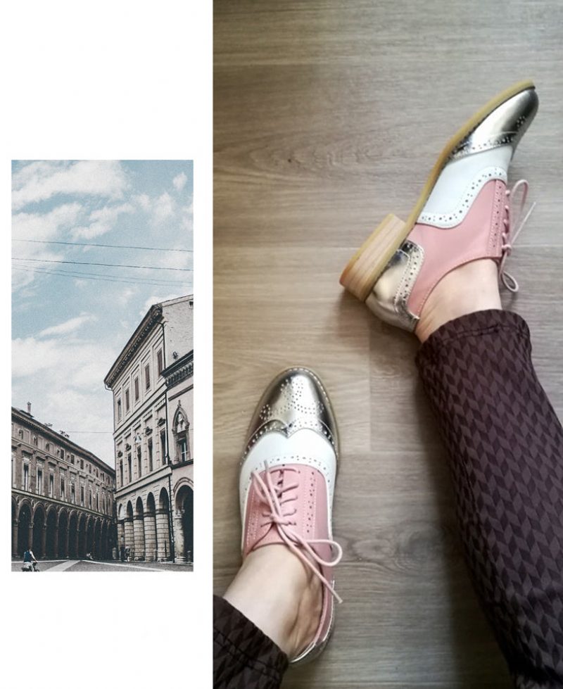 Charly Oxfords Til Kvinder - Sølv Hvid Pink