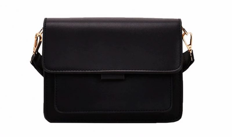 Chelique Crossbody-håndtaske I Læder Til Kvinder - Sort