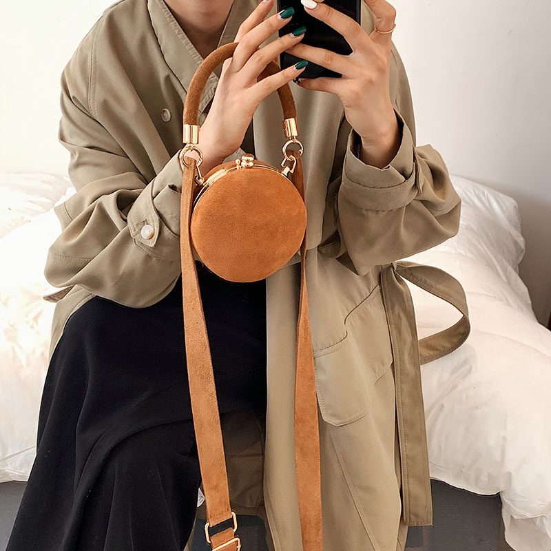 Chelito Crossbody-håndtaske I Minilæder Til Kvinder - Grøn