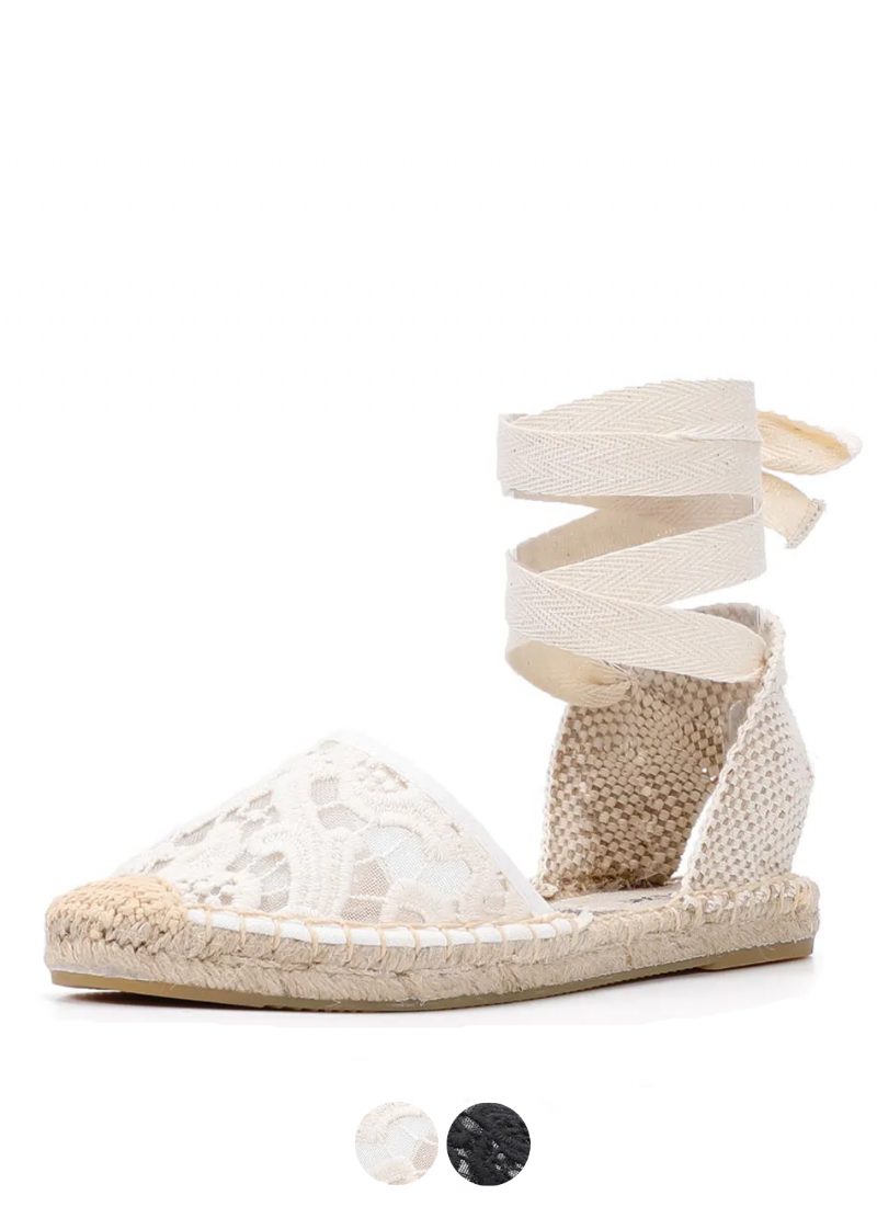 Chelito Flade Espadriller Med Blonder Til Kvinder