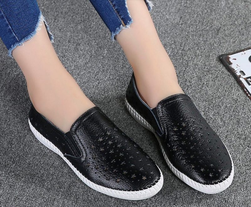 Chiapas Dame Loafer Sko - Sort sølv