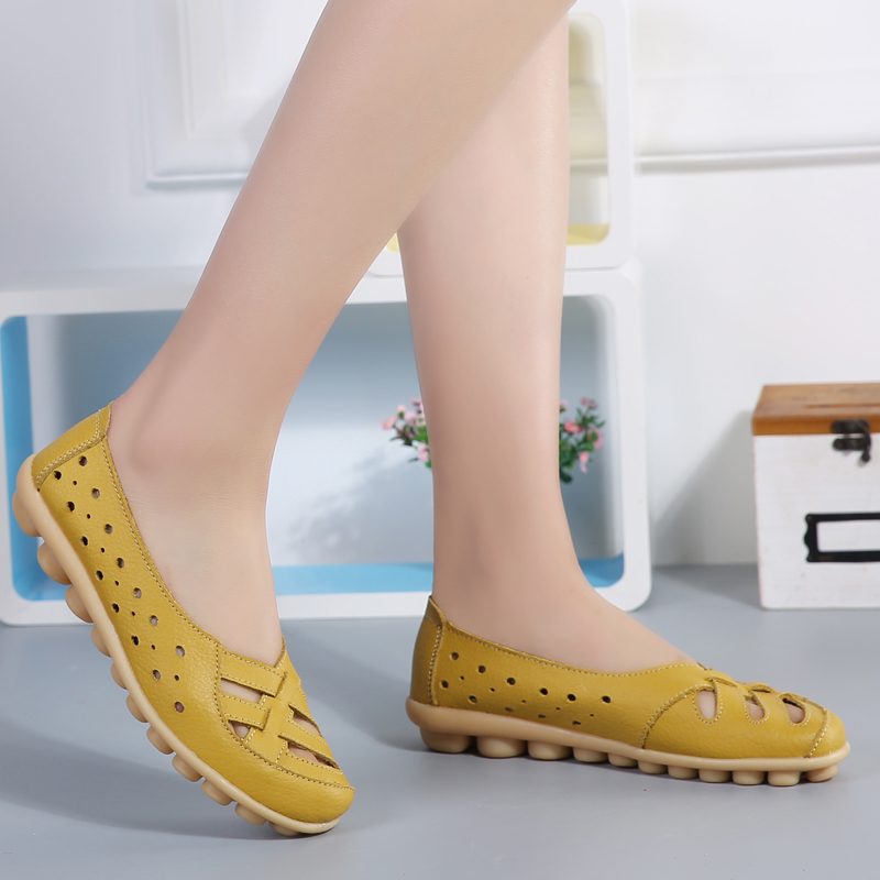 Chiara Slip-on Loafer Sko I Læder Til Kvinder - Gul