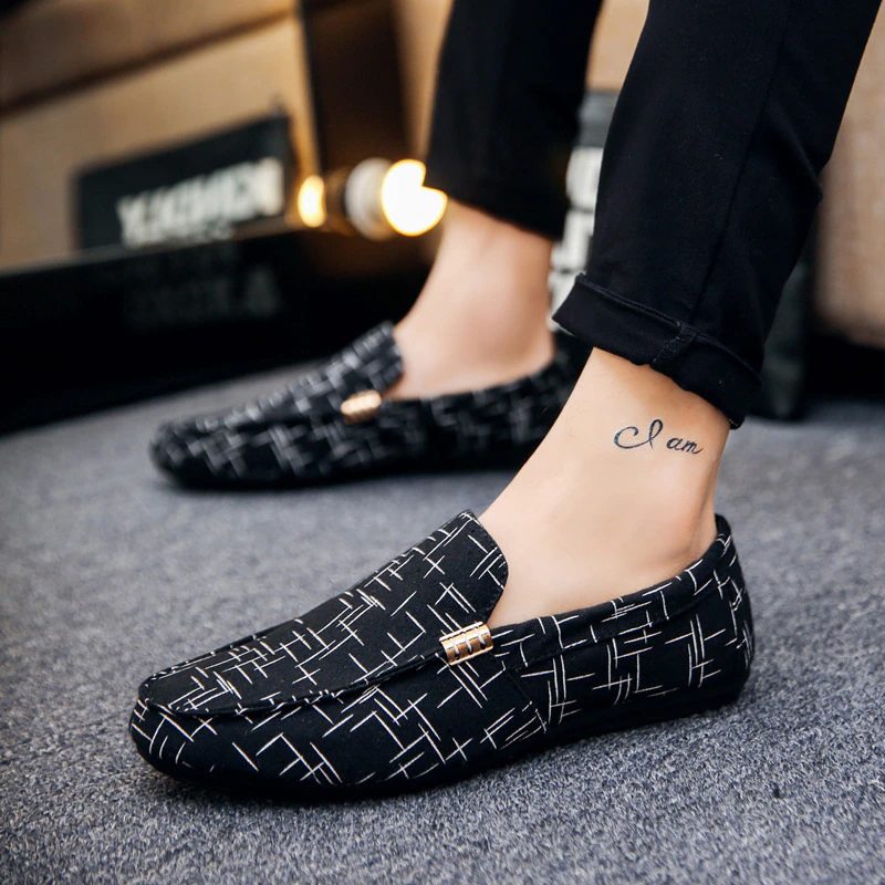 Chucho Loafers Fritidssko Til Mænd - Sort