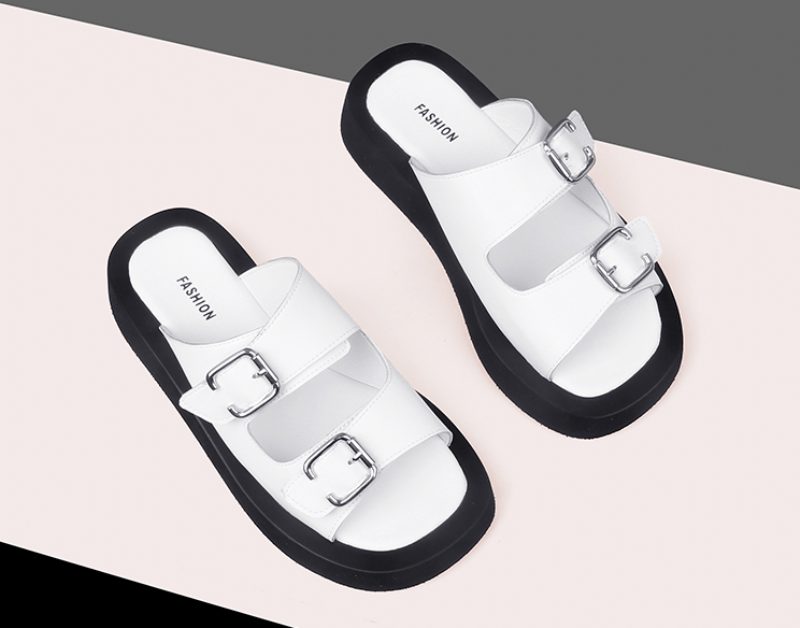 Cista Flad Sandal Til Kvinder - Sort