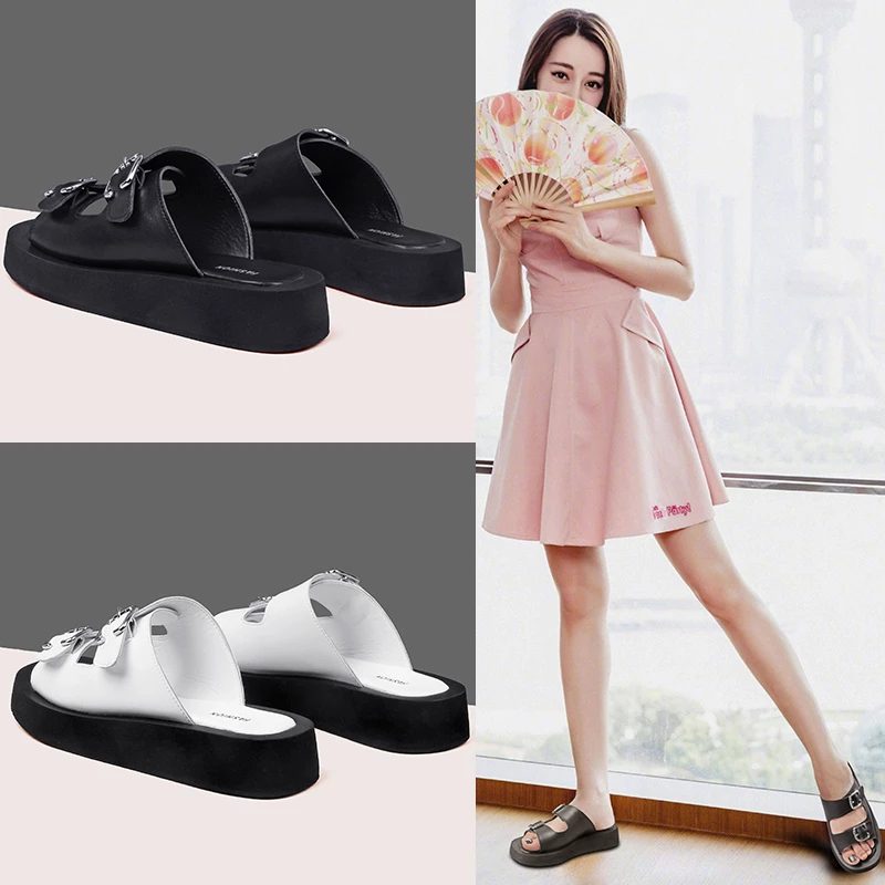 Cista Flad Sandal Til Kvinder - Sort