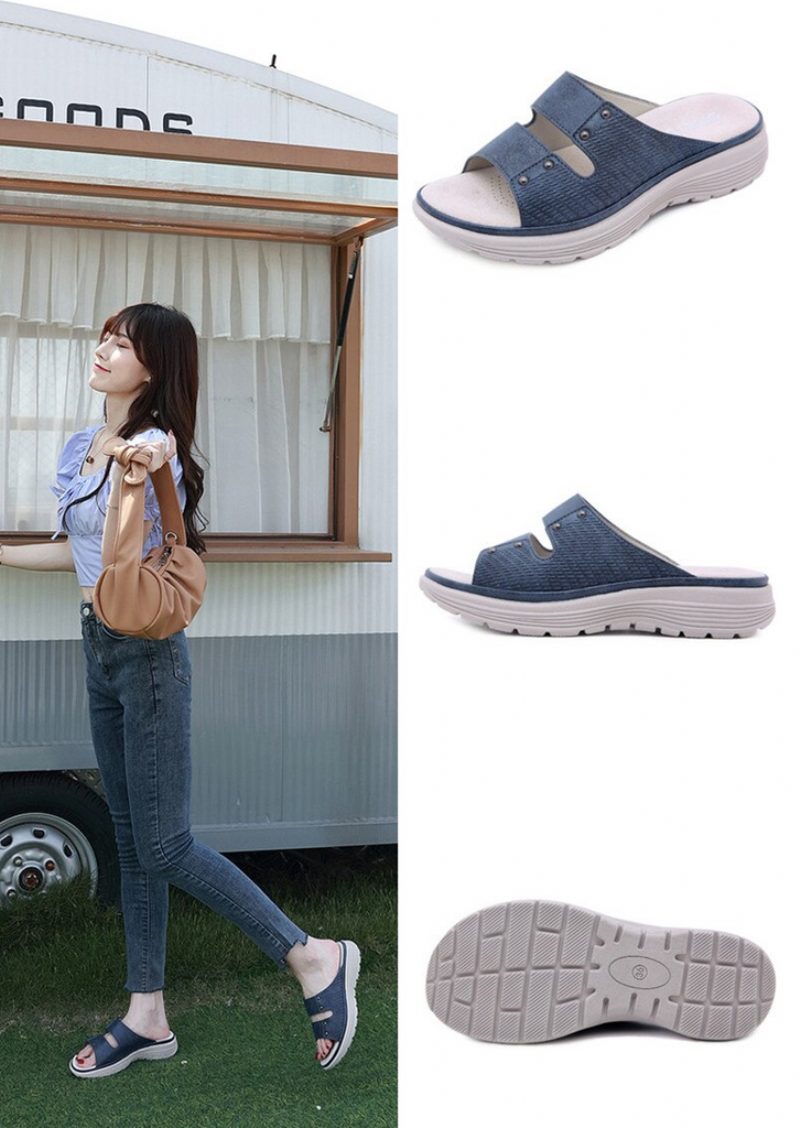 Clara Komfortabel Casual Sandal Til Kvinder - Blå