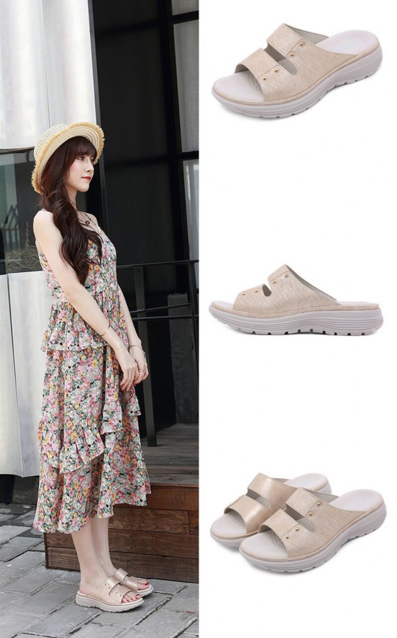 Clara Komfortabel Casual Sandal Til Kvinder - Blå