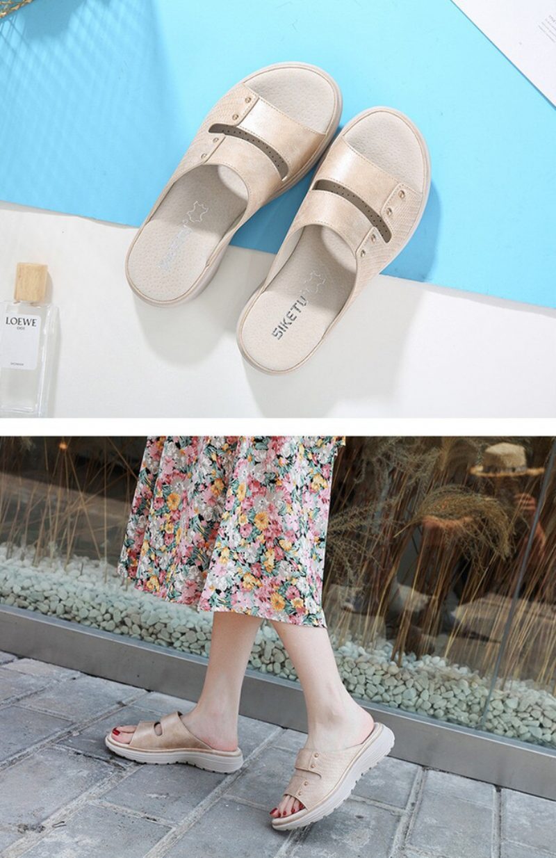 Clara Komfortabel Casual Sandal Til Kvinder - Blå