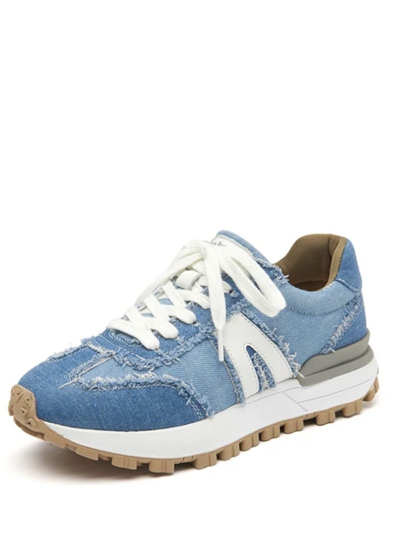 Clara Sneaker I Læder Med Snørebånd Til Kvinder
