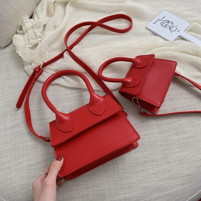 Claret Crossbody-håndtaske I Læder Til Kvinder - Stor-Grøn