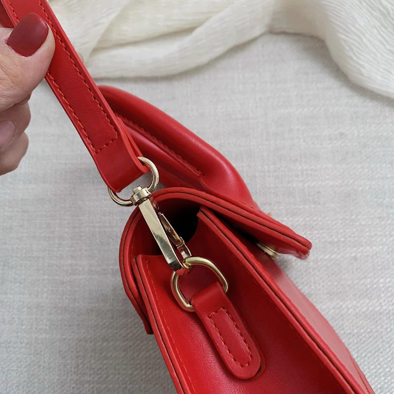 Claret Crossbody-håndtaske I Læder Til Kvinder - Stor-Grøn