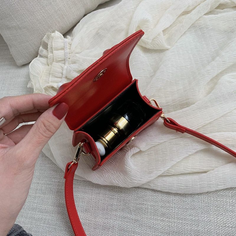 Claret Crossbody-håndtaske I Læder Til Kvinder - Stor-Grøn