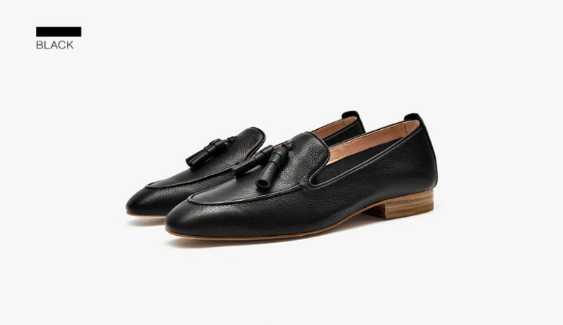 Claret Dame Loafer Sko - Sort