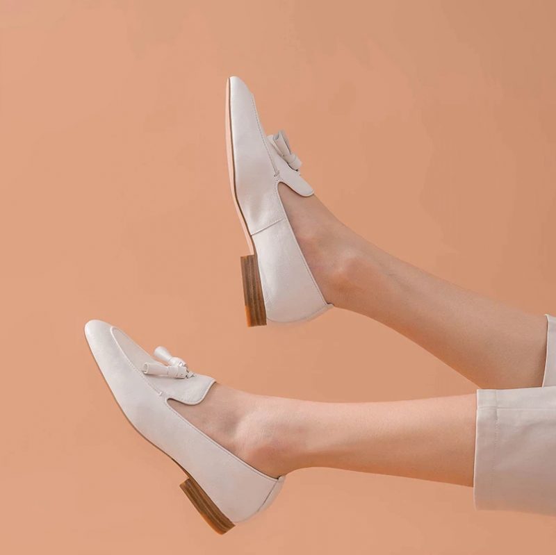 Claret Dame Loafer Sko - Sort