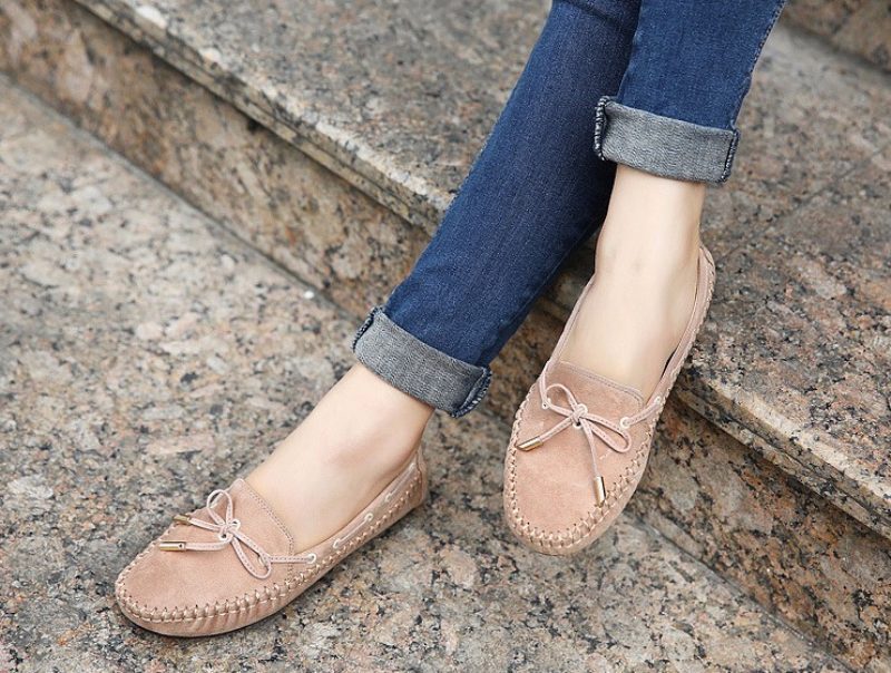 Clarise Flat Loafer-sko Til Kvinder - Beige