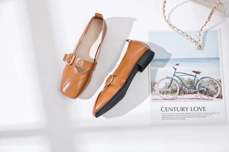 Claudi Dame Loafer Sko - Rød