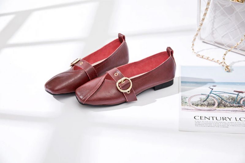 Claudi Dame Loafer Sko - Rød