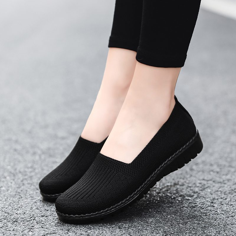 Claudia Dame Åndbare Komfortable Slip-on Loafer Sko - Rød