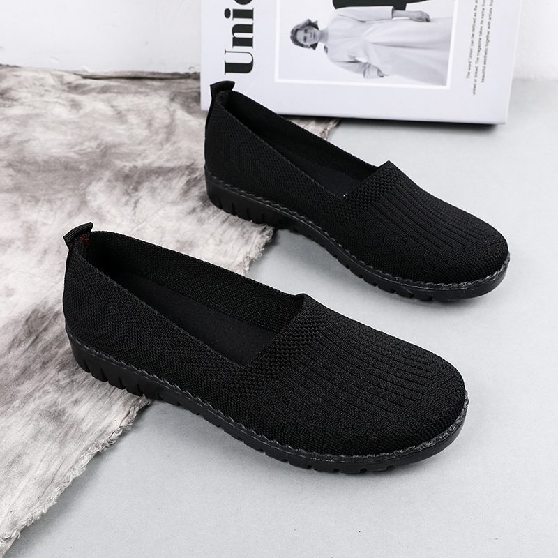 Claudia Dame Åndbare Komfortable Slip-on Loafer Sko - Rød