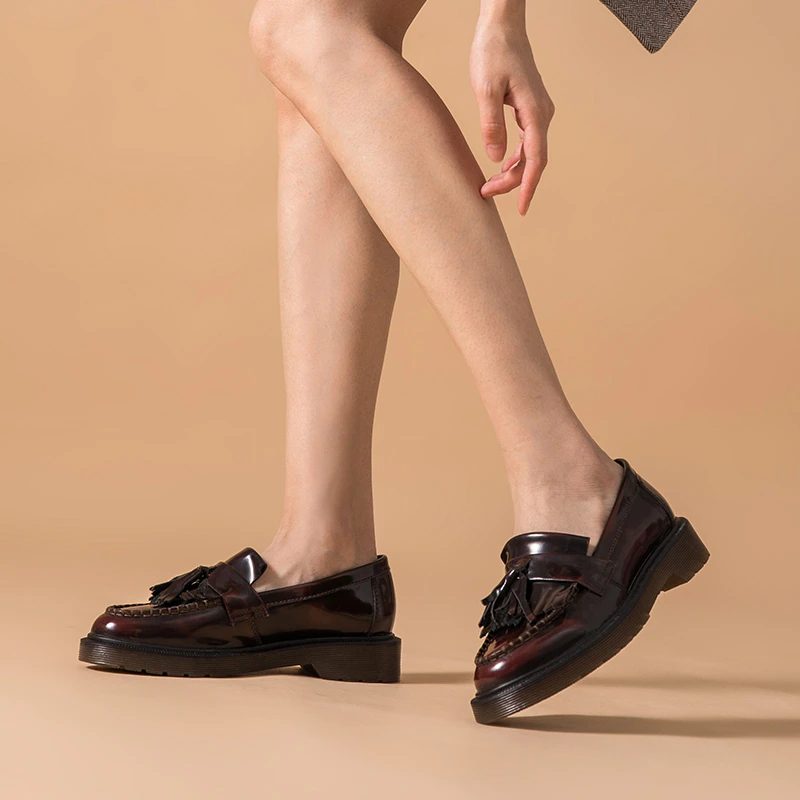 Claudy Flade Loafers Til Kvinder Med Platform - Sort