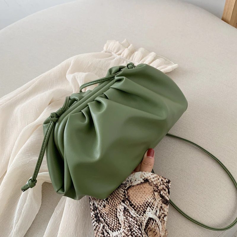 Cleo Crossbody-håndtaske I Læder Til Kvinder - Grøn