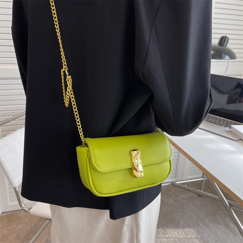 Cleo Læder Flap Crossbody Håndtaske - Sort