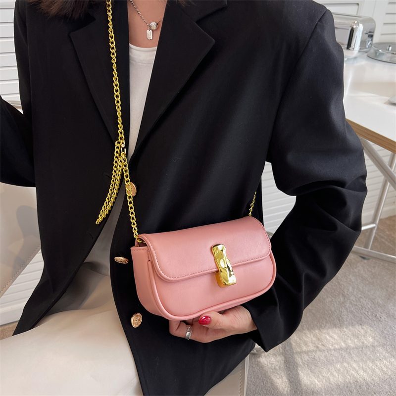 Cleo Læder Flap Crossbody Håndtaske - Sort