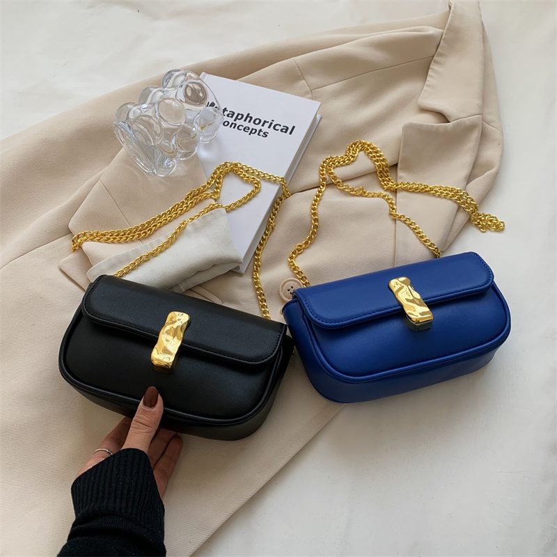 Cleo Læder Flap Crossbody Håndtaske - Sort