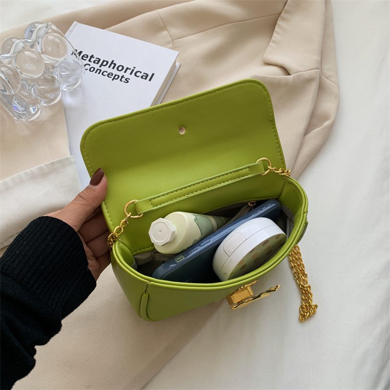 Cleo Læder Flap Crossbody Håndtaske - Sort