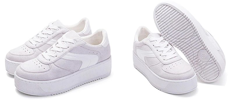 Cleo Plataform Canvas Sort Sneaker Med Snørebånd Til Kvinder - Grå