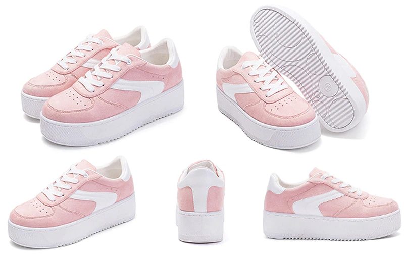 Cleo Plataform Canvas Sort Sneaker Med Snørebånd Til Kvinder - Grå