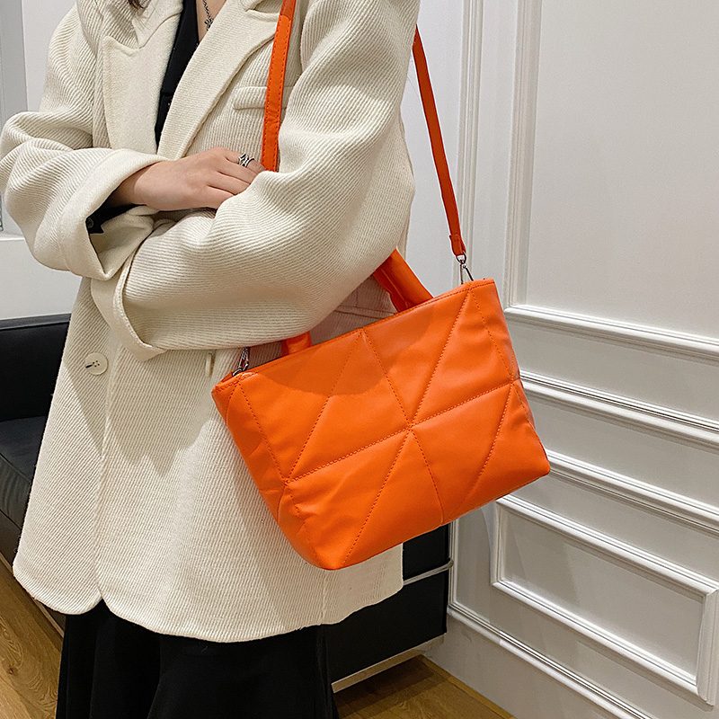 Cleo Quiltede Håndtasker Til Kvinder - Orange