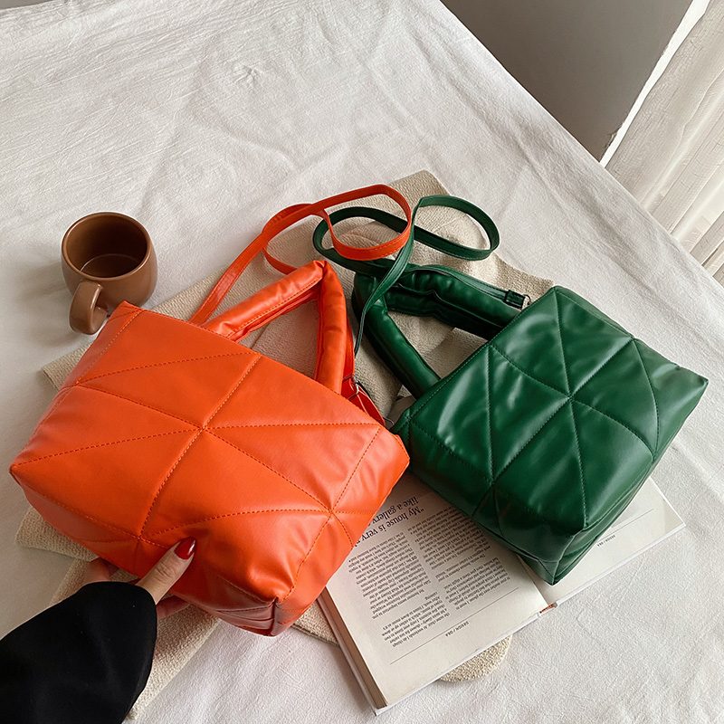 Cleo Quiltede Håndtasker Til Kvinder - Orange