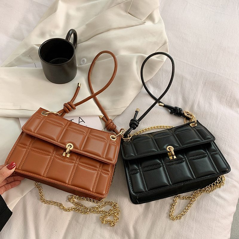 Colina Små Crossbody-tasker I Læder Til Kvinder - Sort