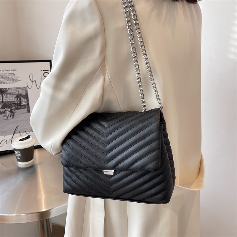 Conga Luksus Læder Crossbody Håndtaske Til Kvinder - Sort