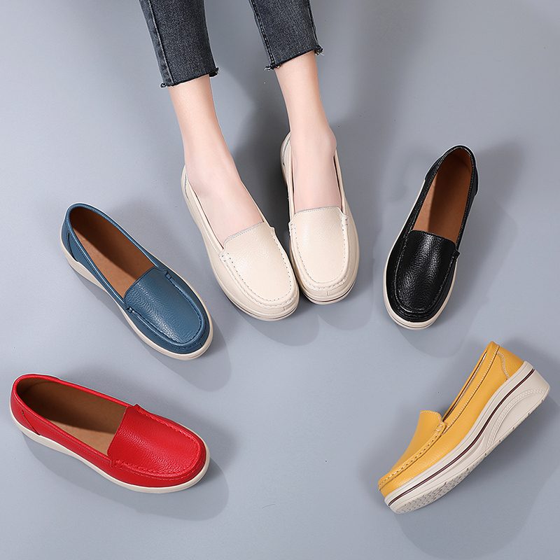 Coral Dame-platform Loafer Sko - Beige